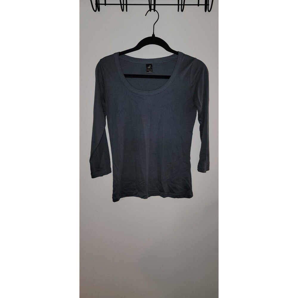Peruvian Connection Womens Sz XS 3/4 Sleeve Scoop Neck 100% Pima Cotton Top